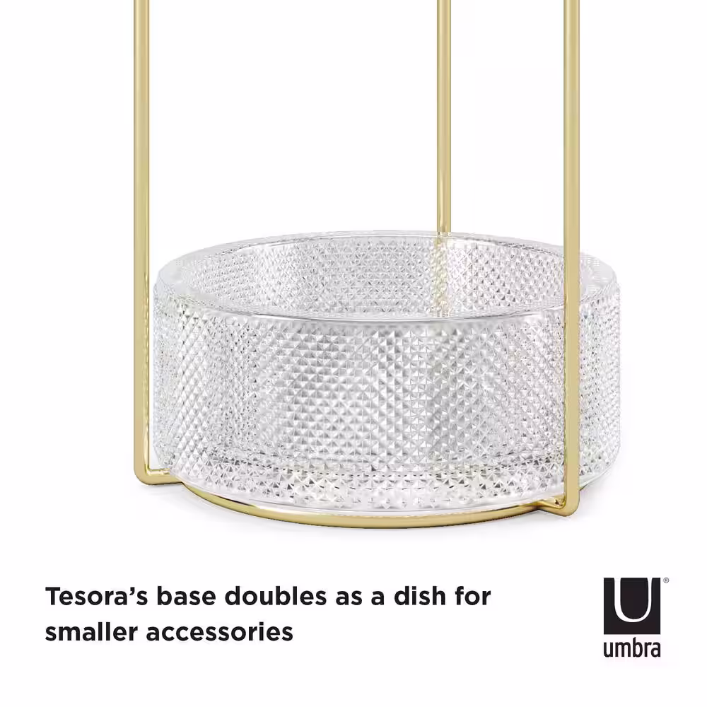 Umbra Tesora Brass Jewelry Stand