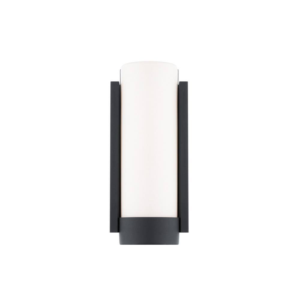 None Blake 5 in. 2-Light Black LED Wall Sconce with Selectable CCT
