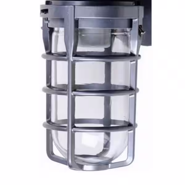 Southwire Industrial 1-Light Gray Outdoor Weather Tight Flushmount Wall Light Fixture