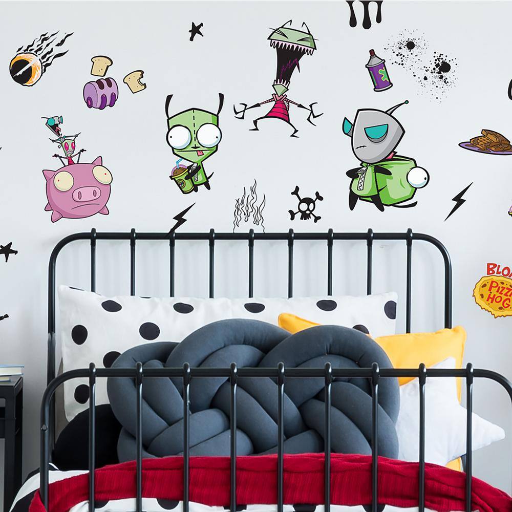 RoomMates Green Invader Zim Peel and Stick Wall Decals