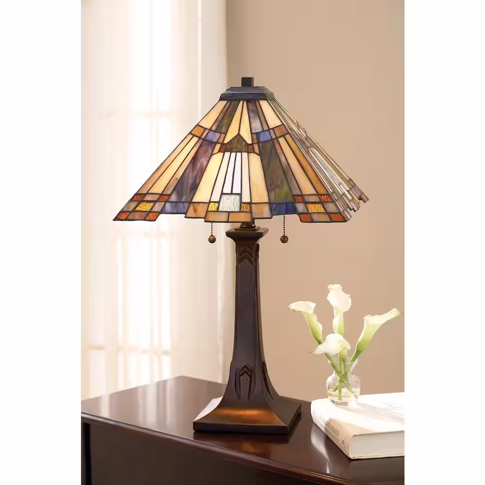 Quoizel Inglenook 25 in. Valiant Bronze Table Lamp