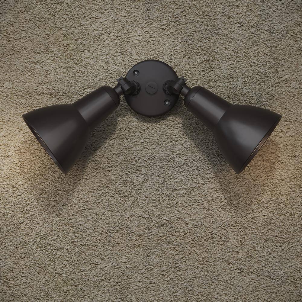 Millennium Lighting 3000 Lumen Low Voltage Powder Coated Bronze Hardwired Outdoor Security Flood Light with Adjustable Lamp Head (1-Pack)