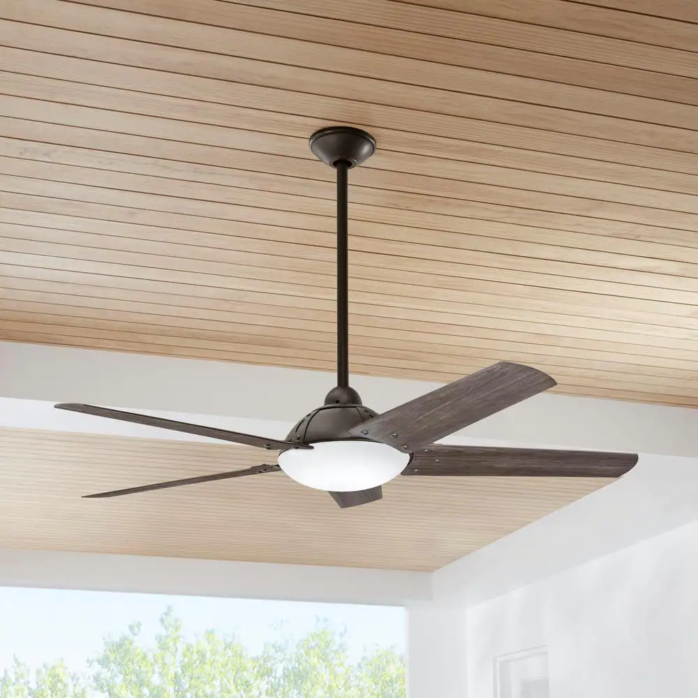 Home Decorators Collection Draper 54 in. LED Outdoor Natural Iron Ceiling Fan with Remote Control