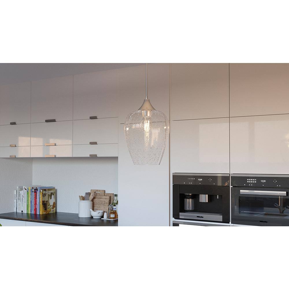 Quoizel Towne 1-Light Brushed Nickel Mini Pendant