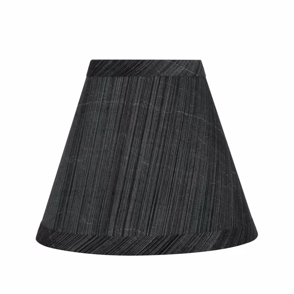 Aspen Creative Corporation 6 in. x 5 in. Grey and Black Hardback Empire Lamp Shade (5-Pack)