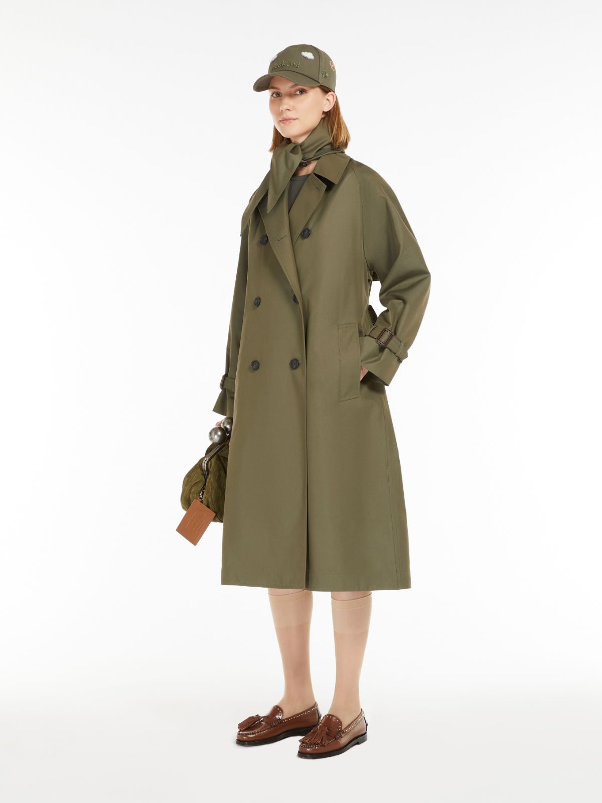 WEEKEND MAX MARA Reversible trench coat in water-repellent gabardine