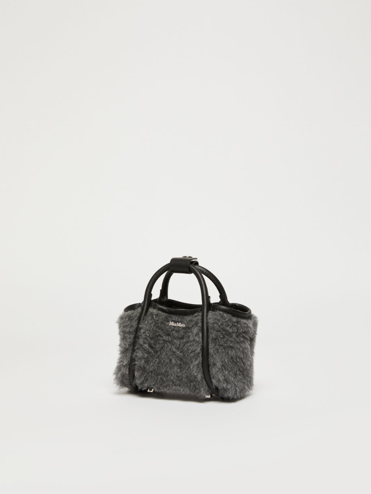 MAXMARA ACCESSORI Mini Marine Bag in wool and alpaca Teddy fabric