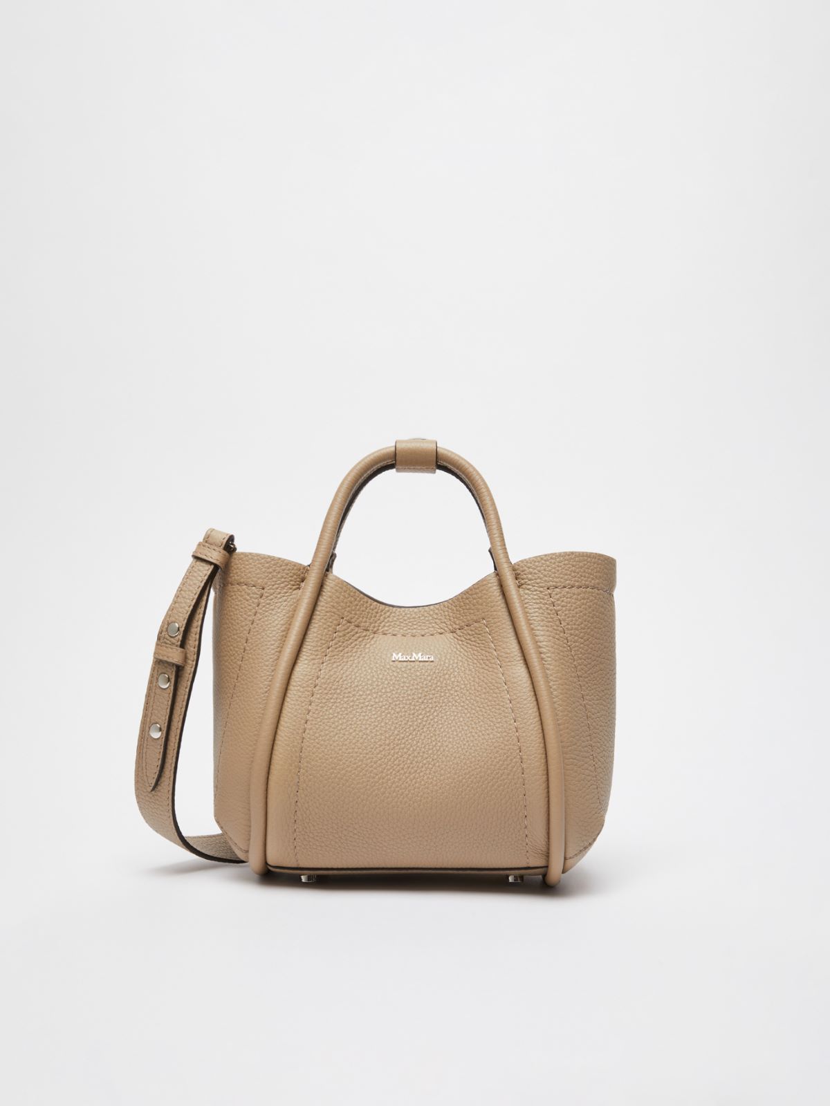 MAXMARA ACCESSORI Extra-small leather Marine bag with deerskin print