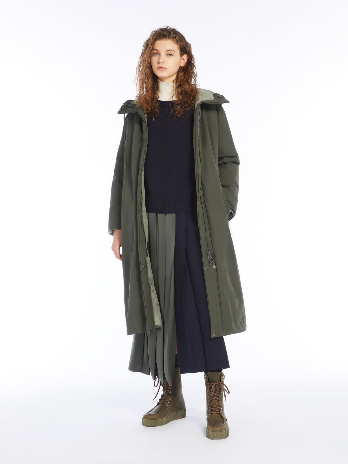 WEEKEND MAX MARA Reversible water-repellent technical cotton parka