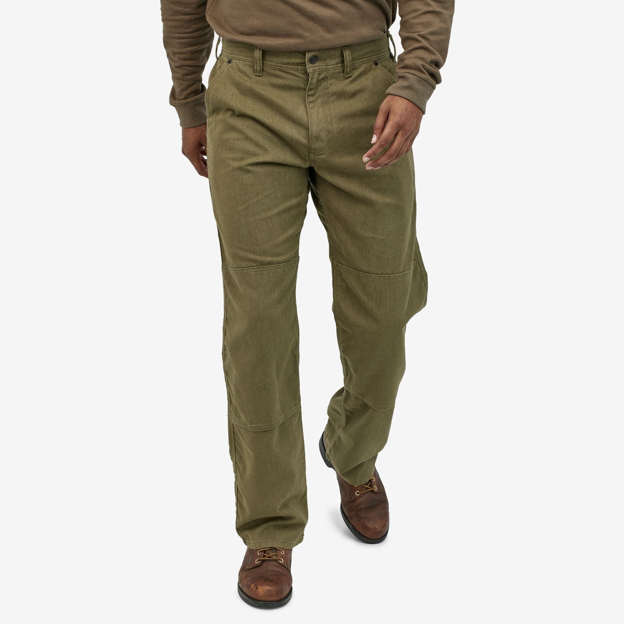 Men's All Seasons Hemp Canvas Double Knee Pants - Regular Length