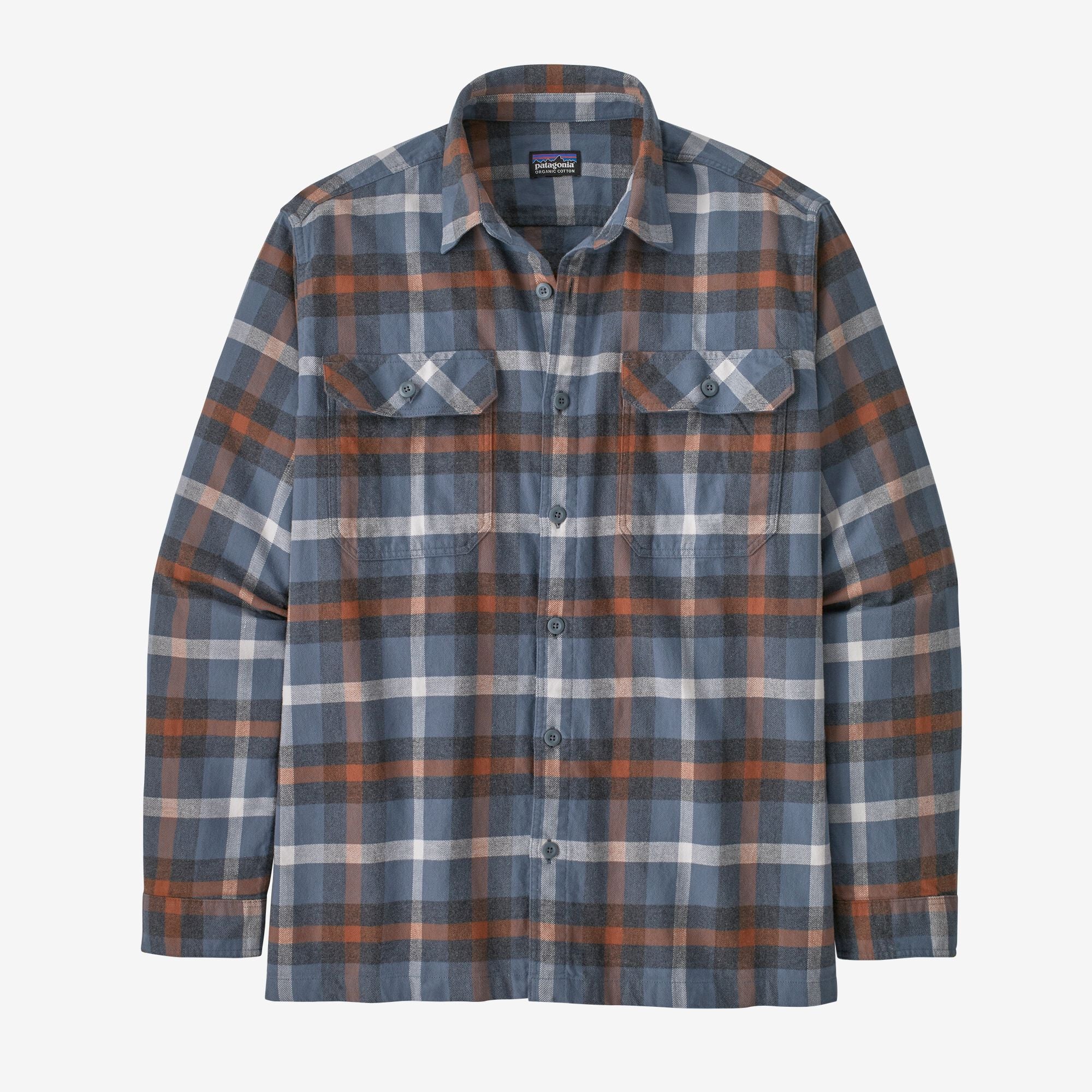 Men's Long-Sleeved Organic Cotton Midweight Fjord Flannel Shirt