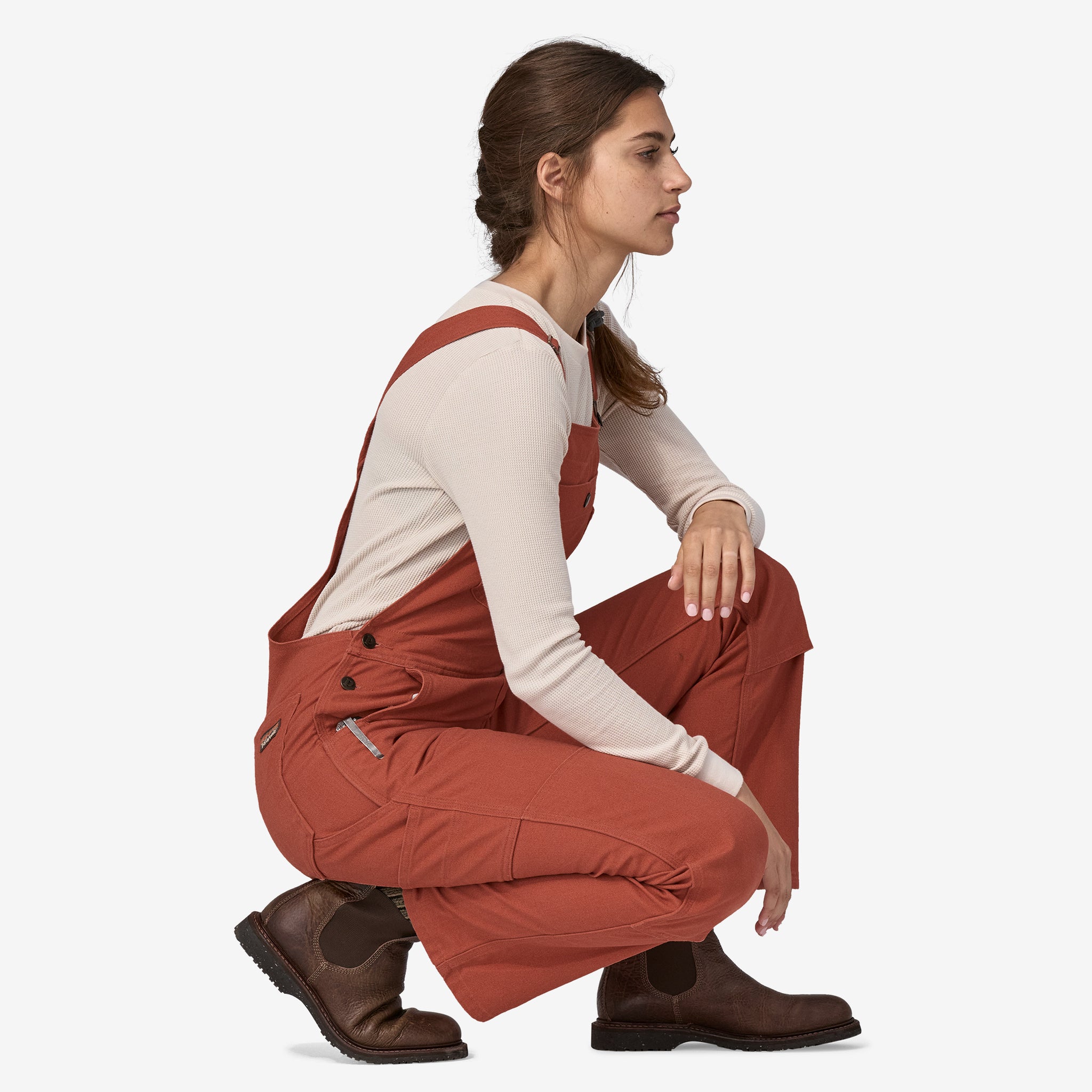 Women's All Seasons Hemp Canvas Bib Overalls - Regular Length