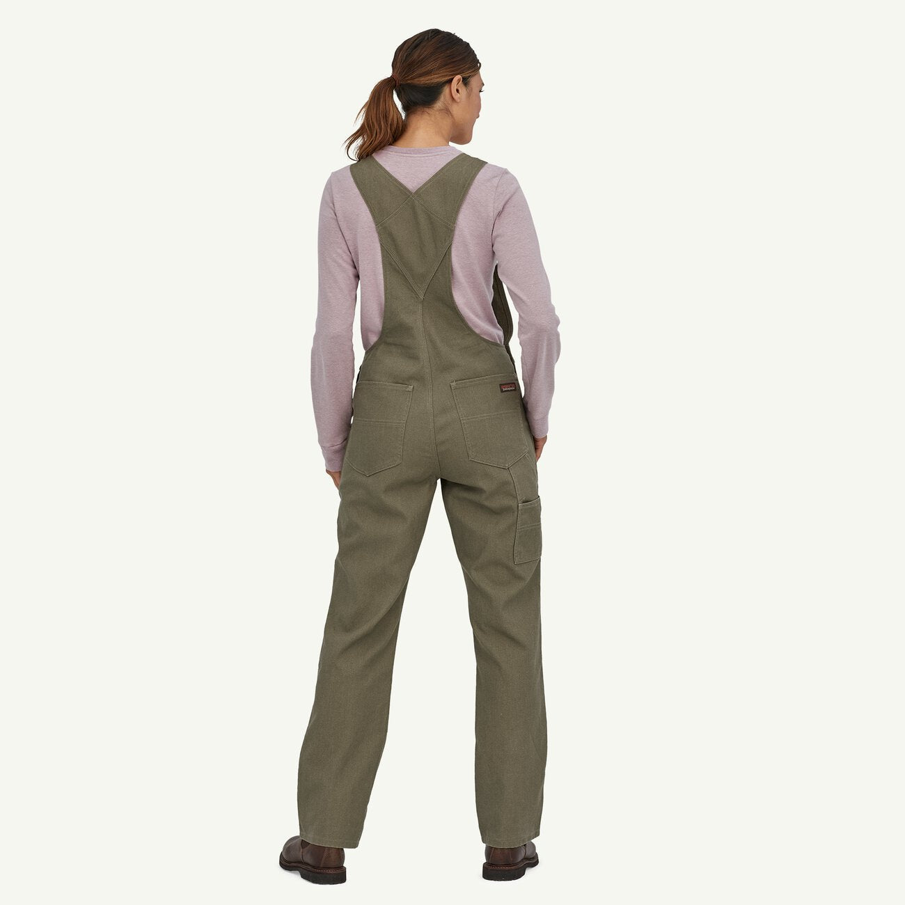 Women's All Seasons Hemp Canvas Bib Overalls - Regular Length