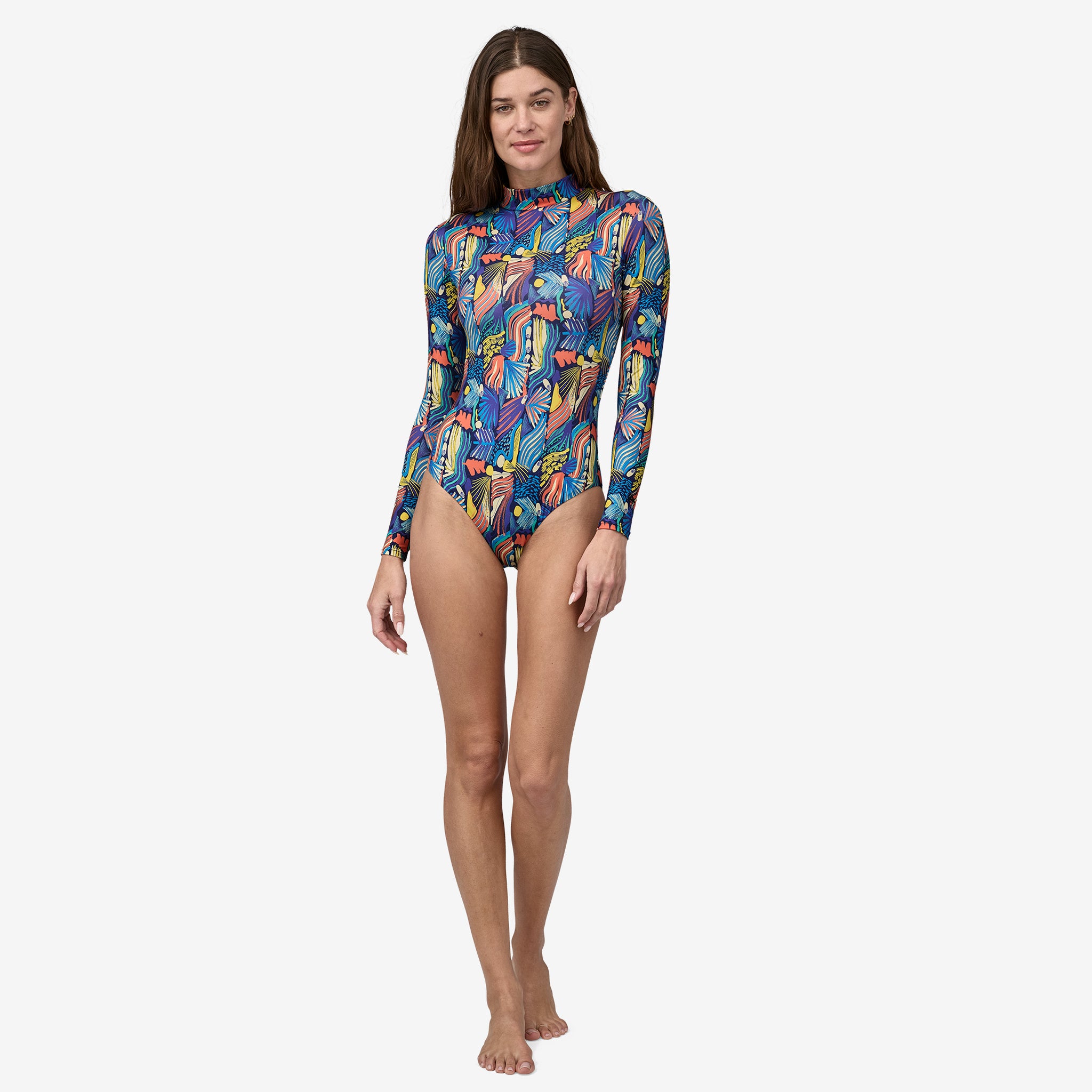 Women's Long-Sleeved Swell Seeker One-Piece Swimsuit
