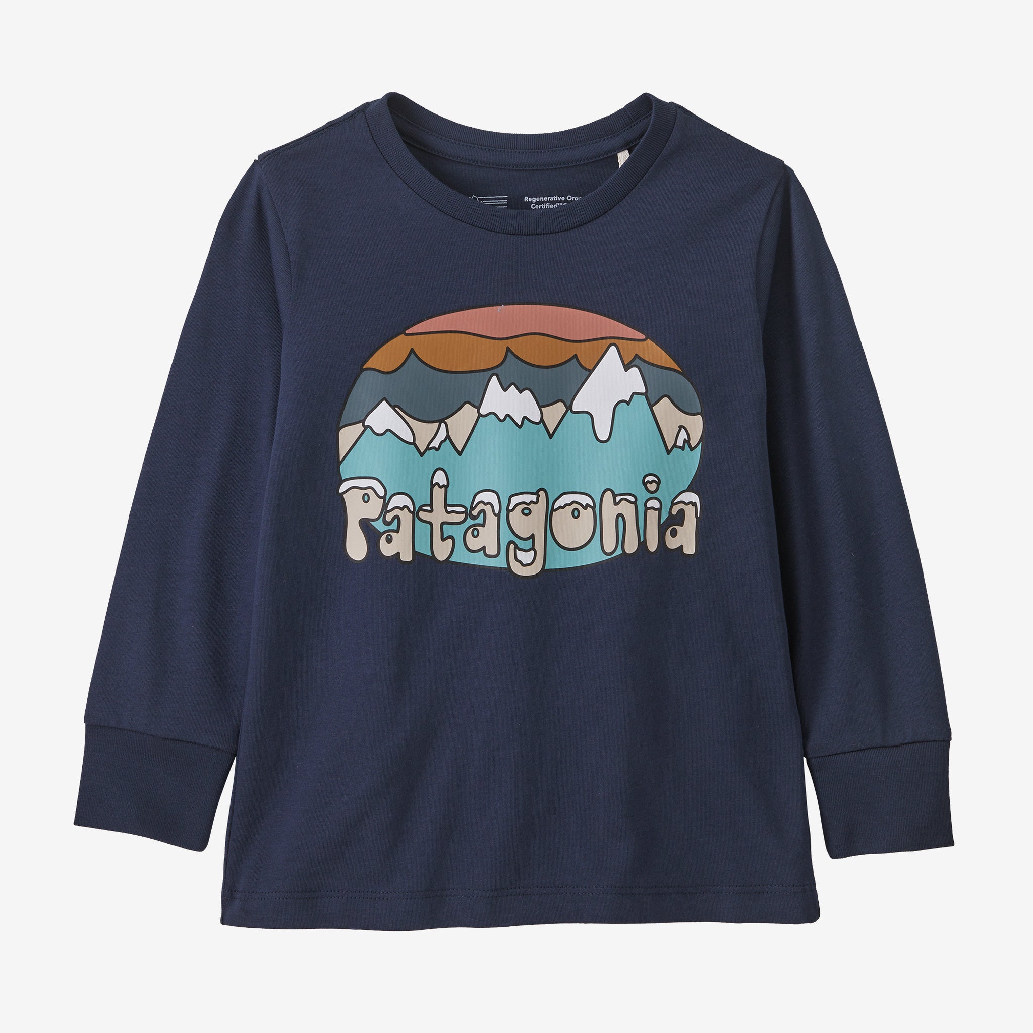Baby Long-Sleeved Regenerative Organic Certified™ Cotton Fitz Roy Flurries T-Shirt