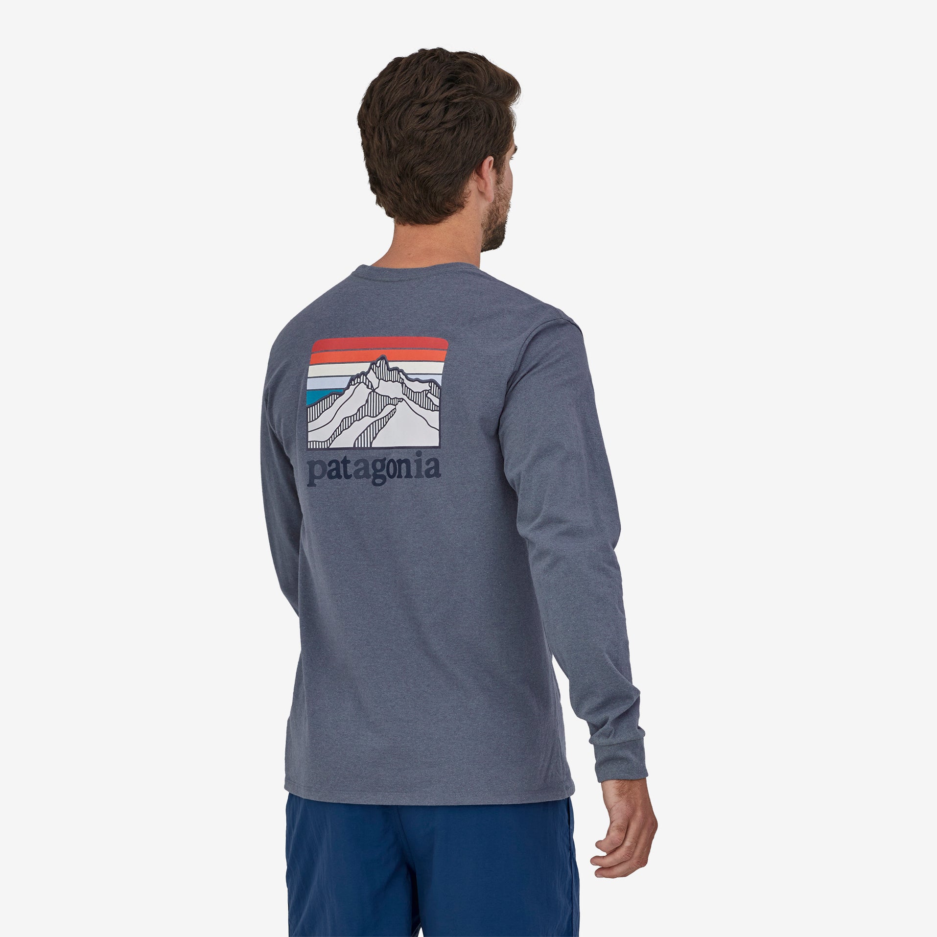 Men's Long-Sleeved Line Logo Ridge Responsibili-Tee®