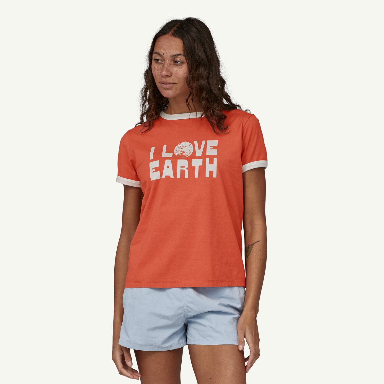 Women's Earth Love Organic Ringer Tee