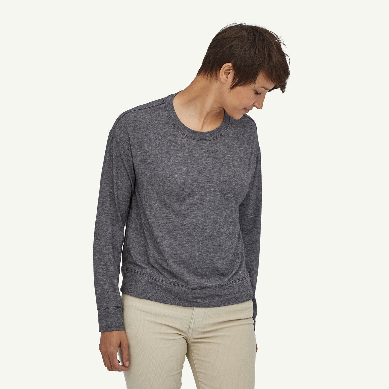 Women's Long-Sleeved Glorya Twist Top