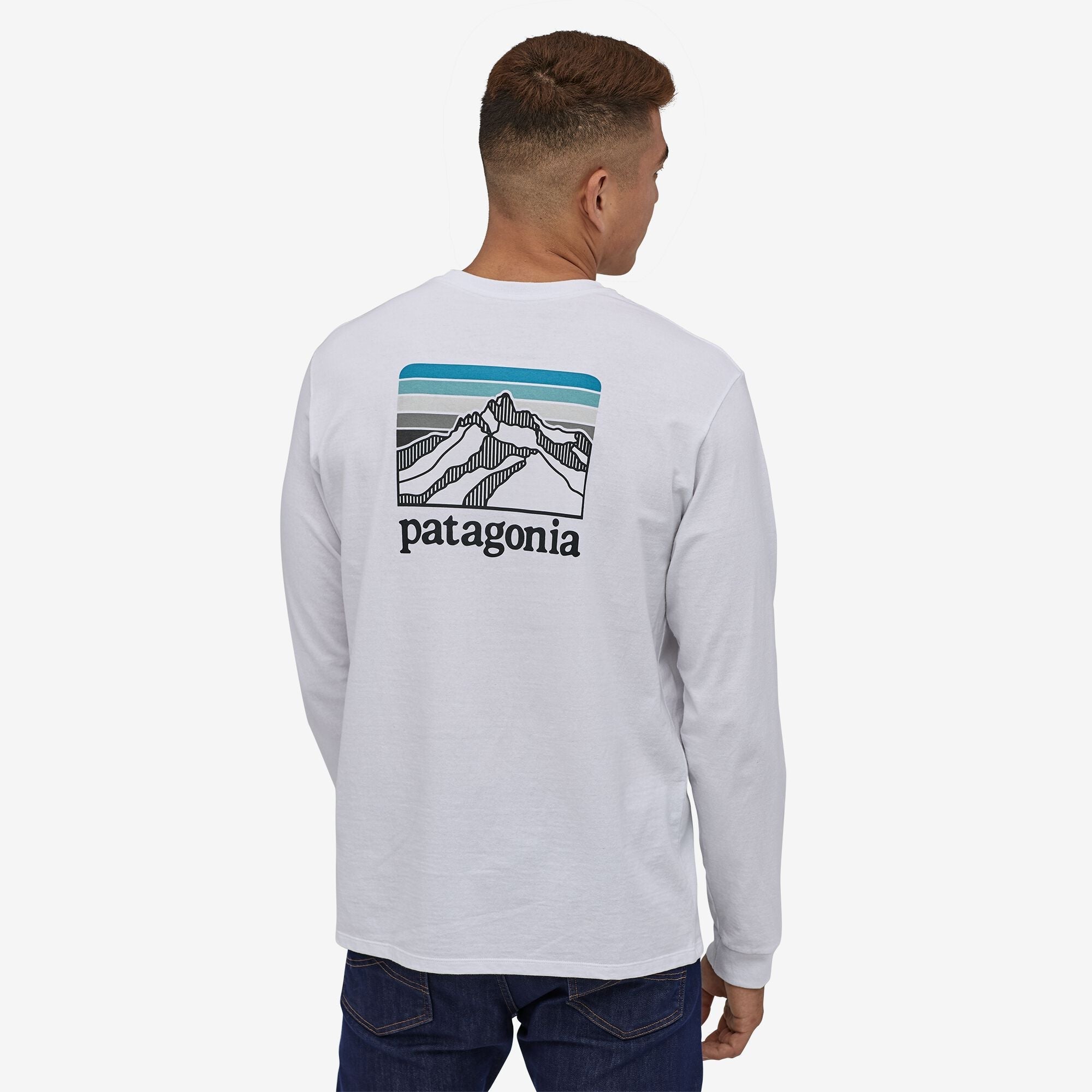 Men's Long-Sleeved Line Logo Ridge Responsibili-Tee®