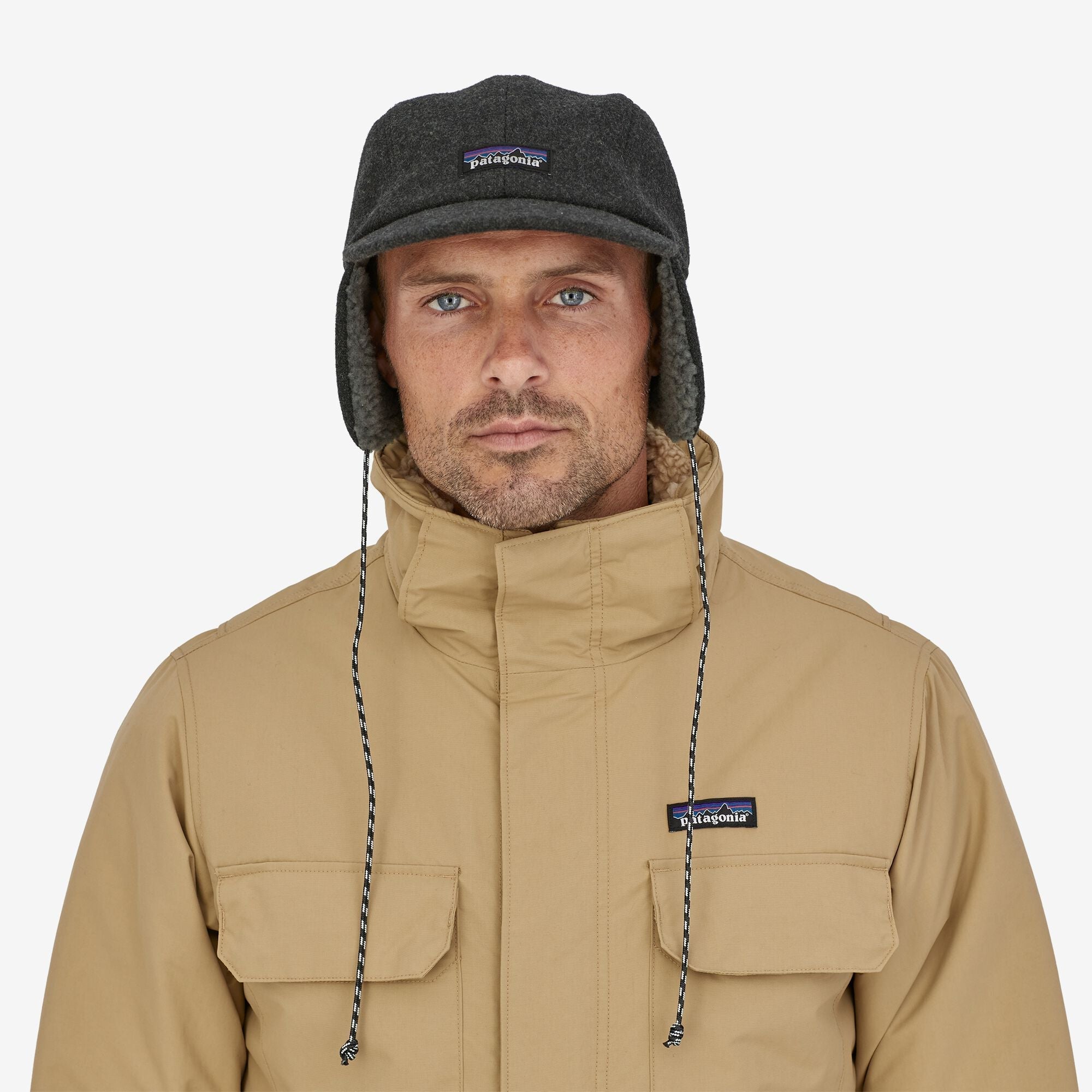 Recycled Wool Ear Flap Cap