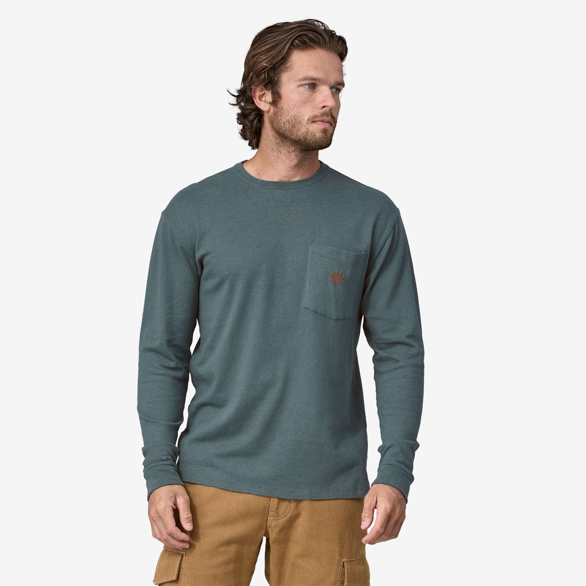 Men's Long-Sleeved Work Pocket T-Shirt