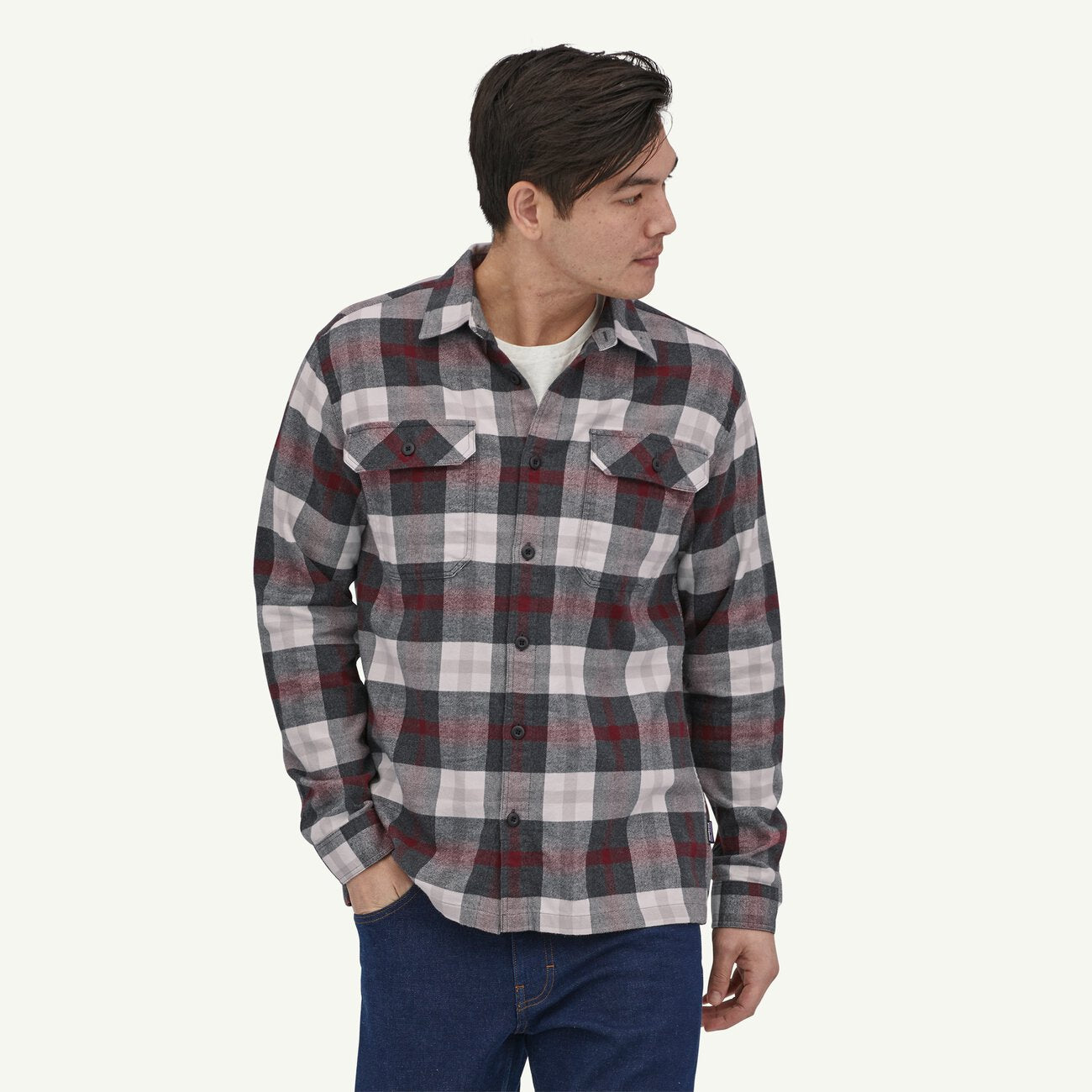 Men's Long-Sleeved Organic Cotton Midweight Fjord Flannel Shirt