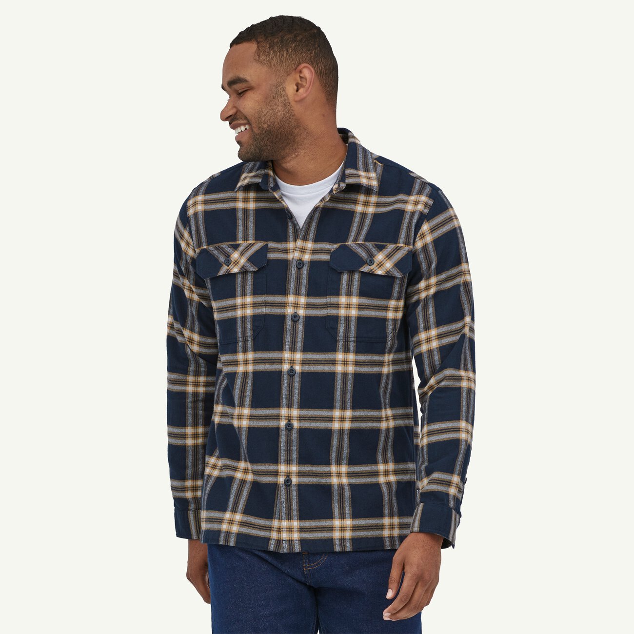 Men's Long-Sleeved Organic Cotton Midweight Fjord Flannel Shirt