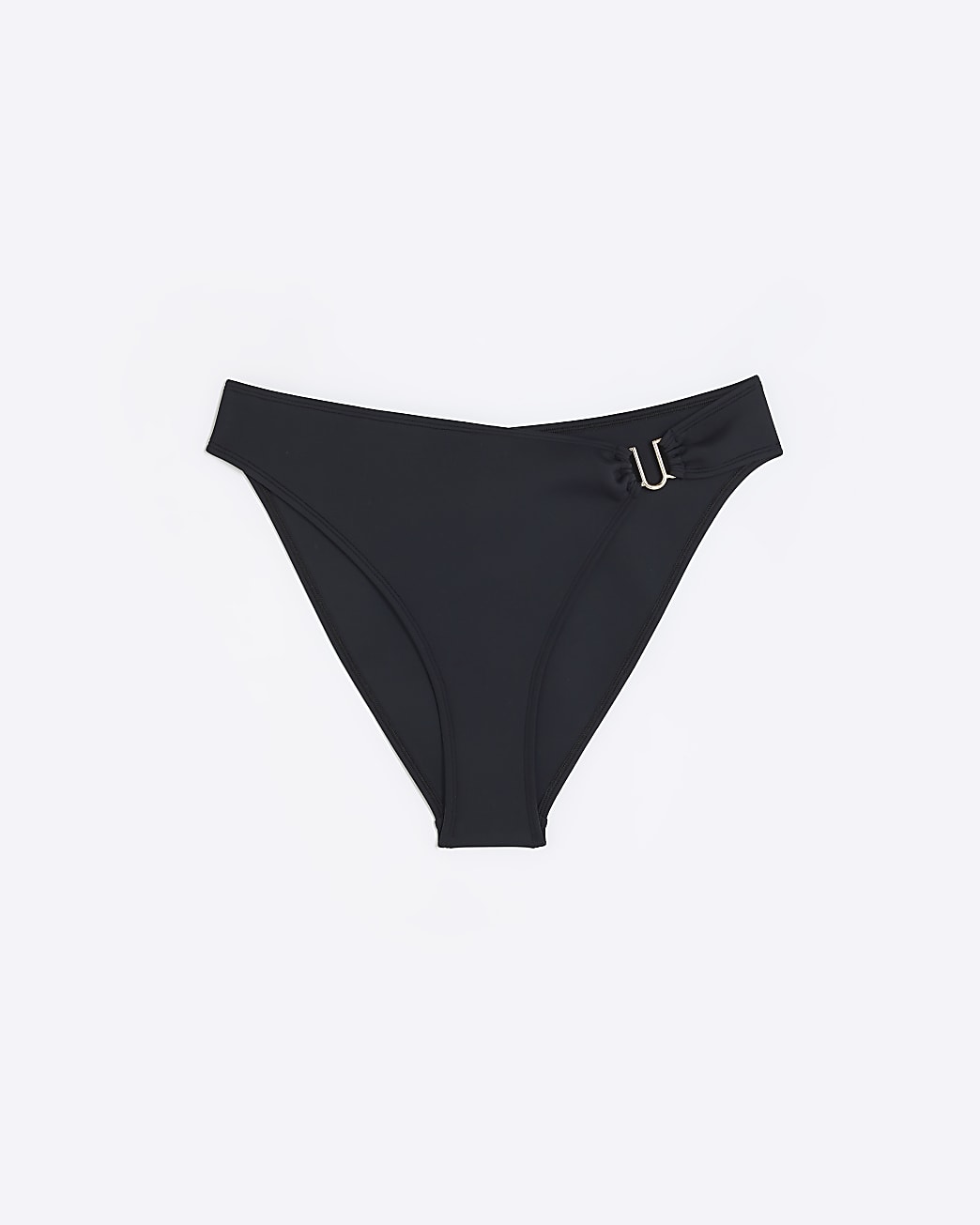 Black high waisted bikini bottoms