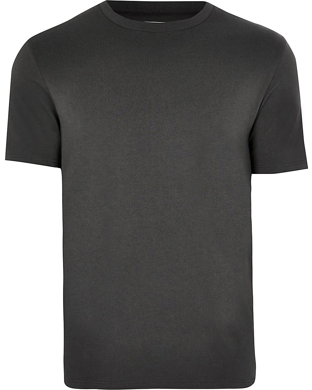 Dark grey slim fit t-shirt