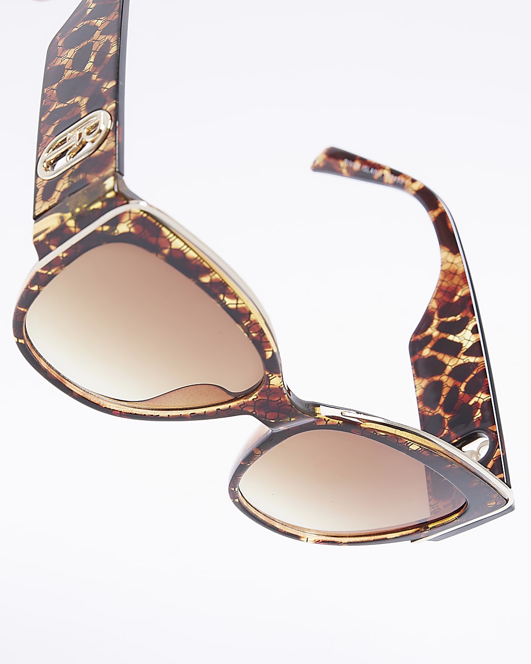 Brown tortoise shell cat eye sunglasses