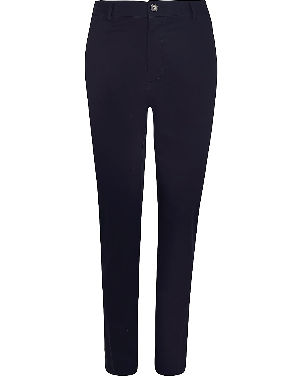 Navy skinny fit smart chino trousers