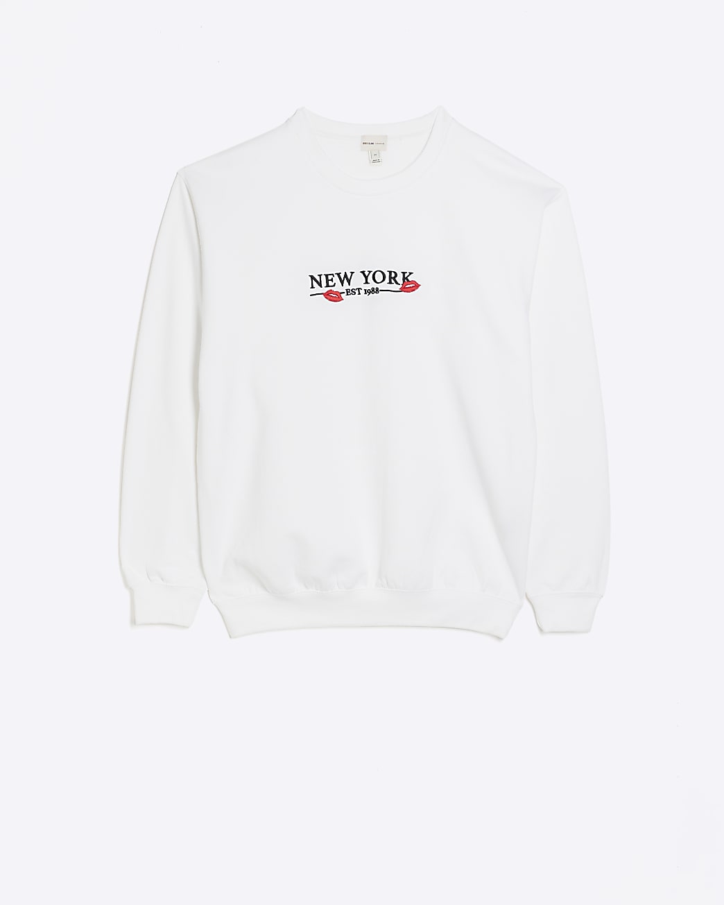 White graphic print sweatshirt