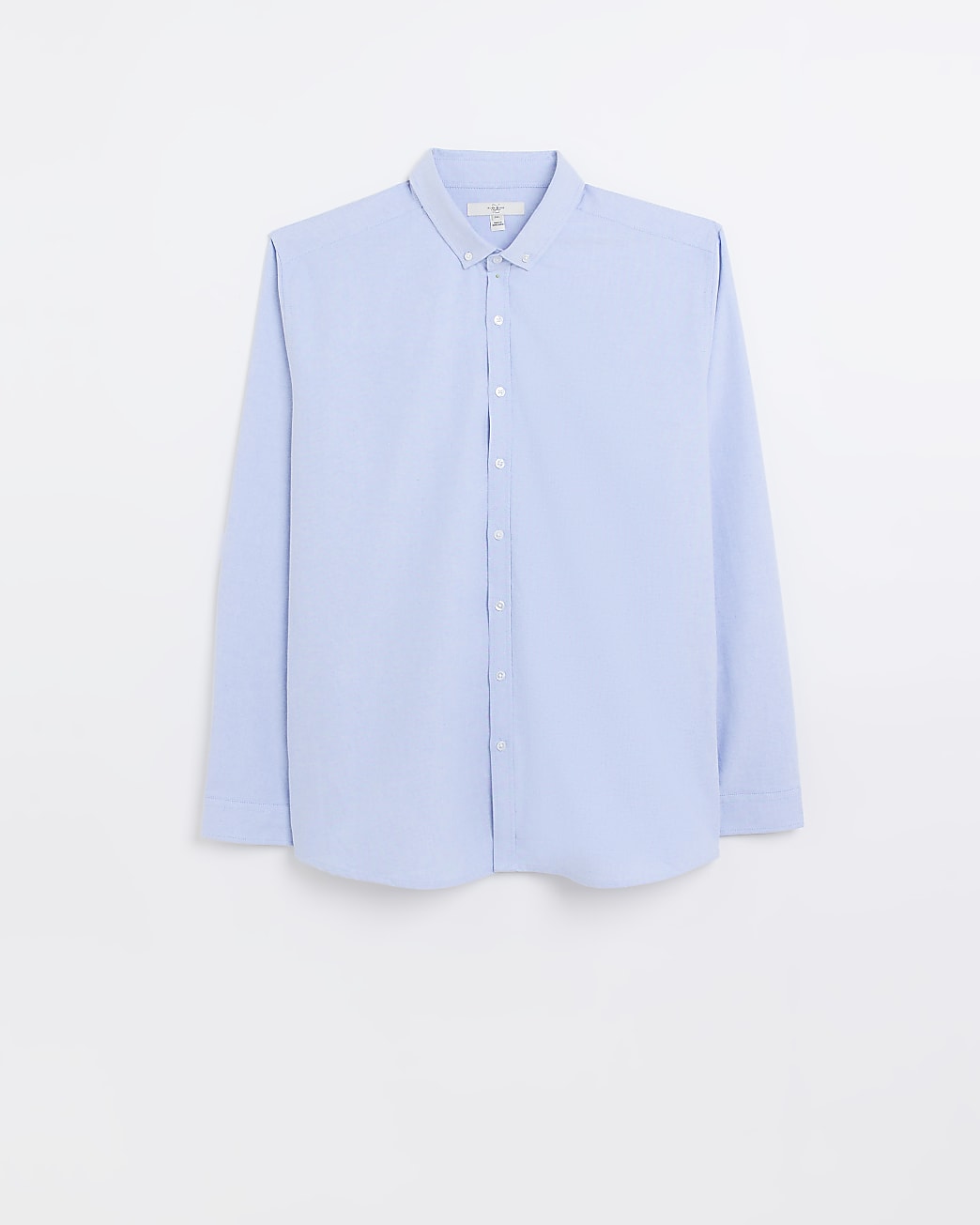 Big & Tall blue slim fit oxford shirt