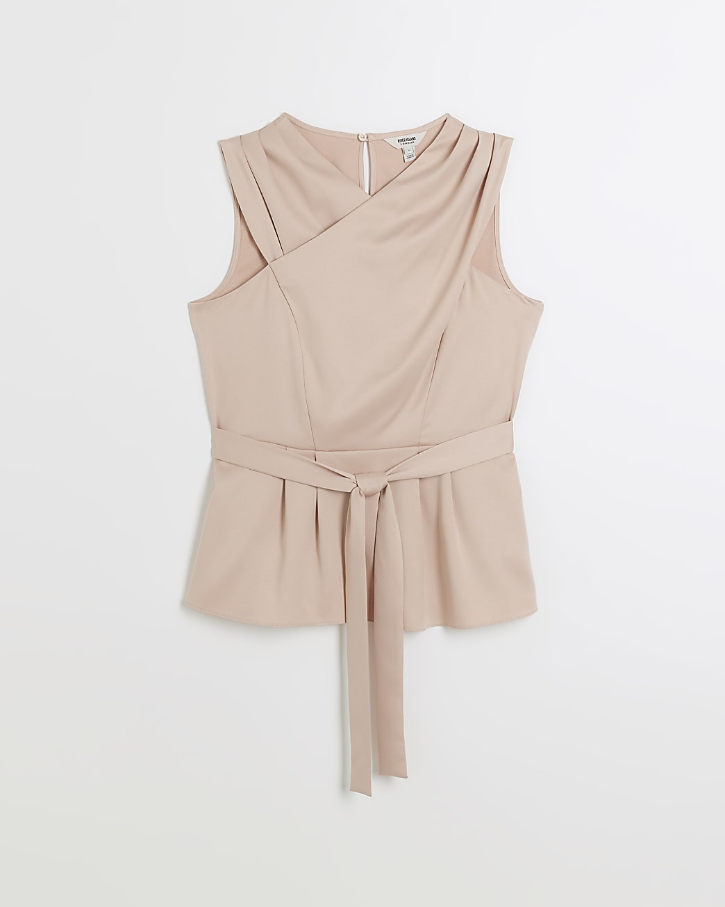 Pink cross front top