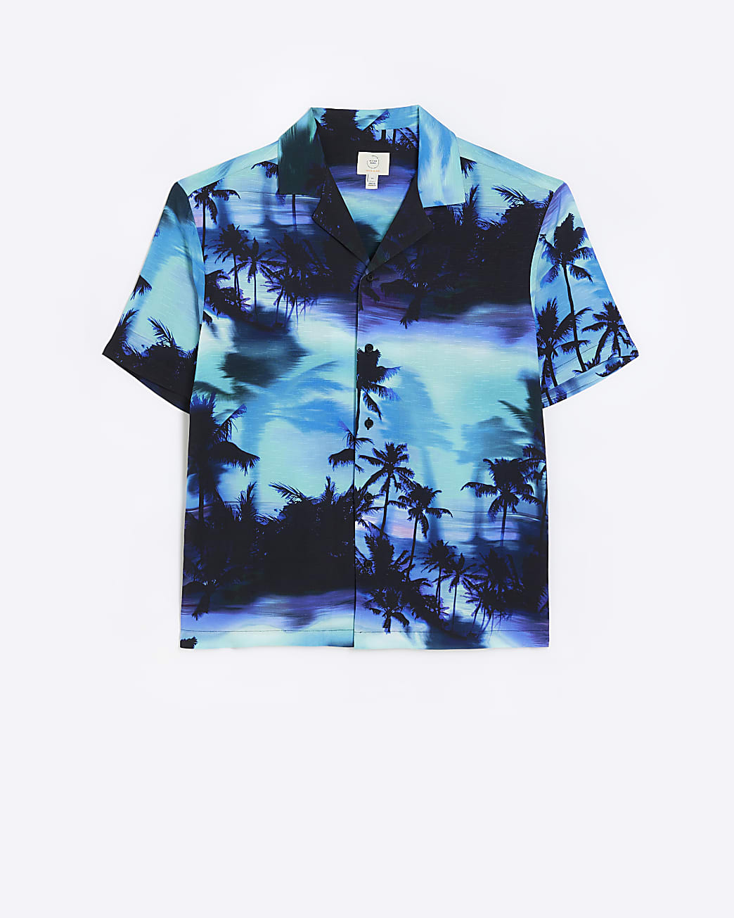 Purple regular fit graphic print shirt