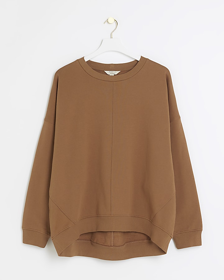 Brown oversized sweatshirt