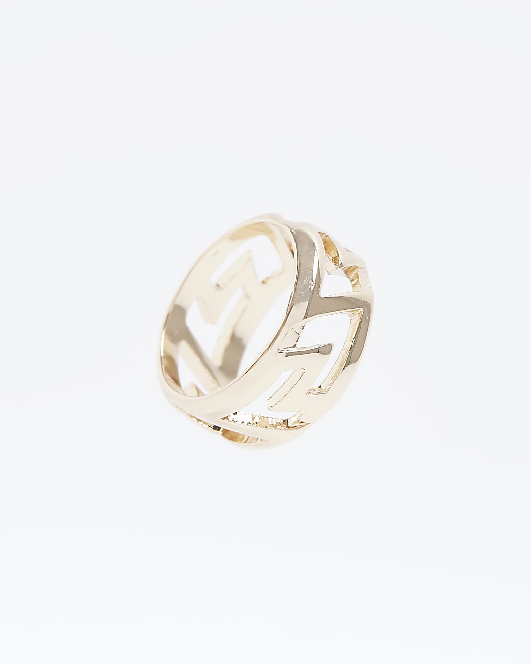 Gold colour cut out ring