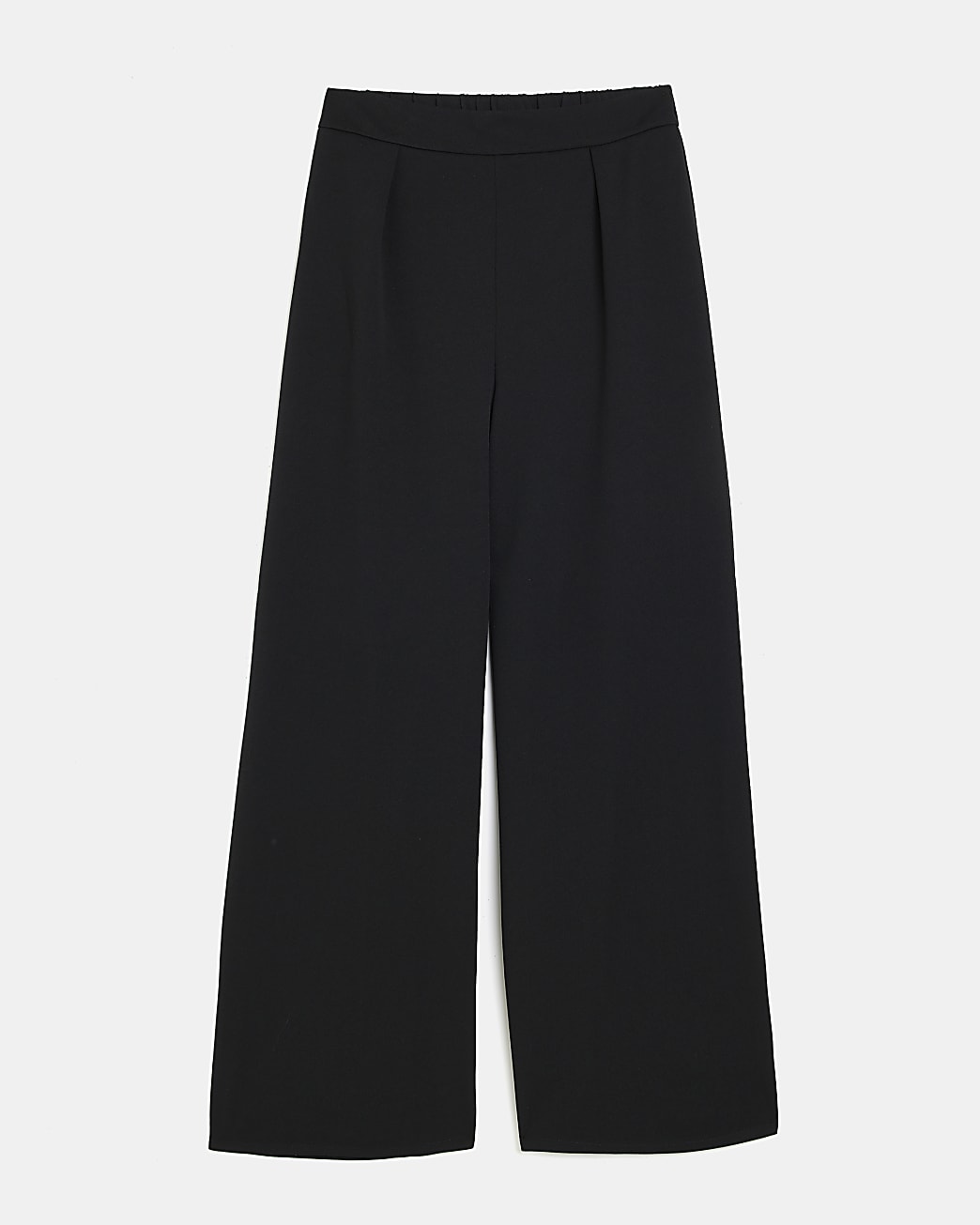Black high waist wide leg trousers