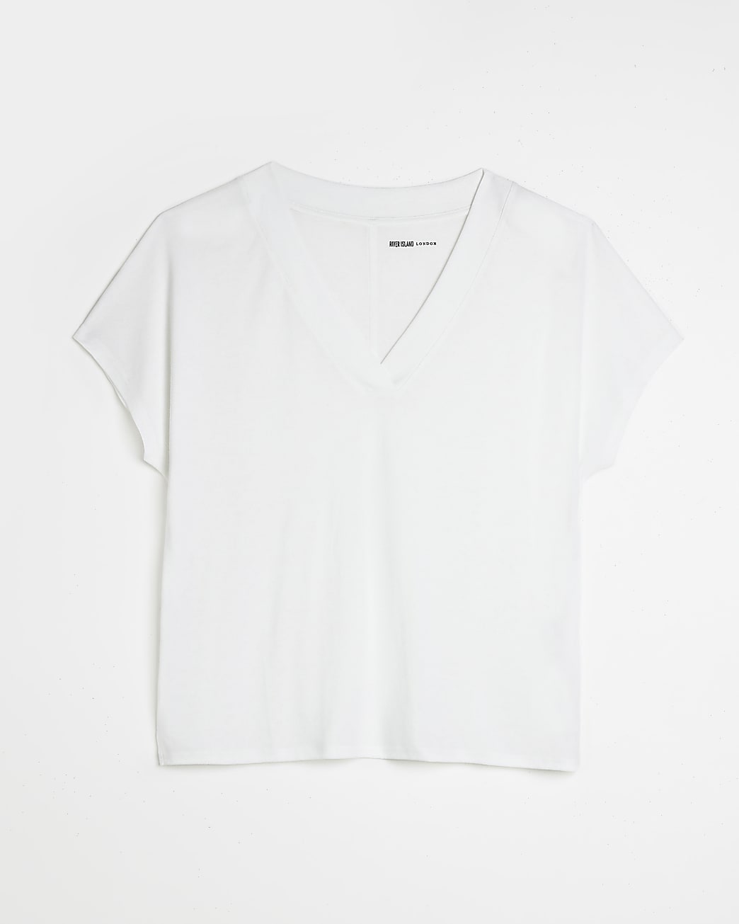 White v-neck t-shirt