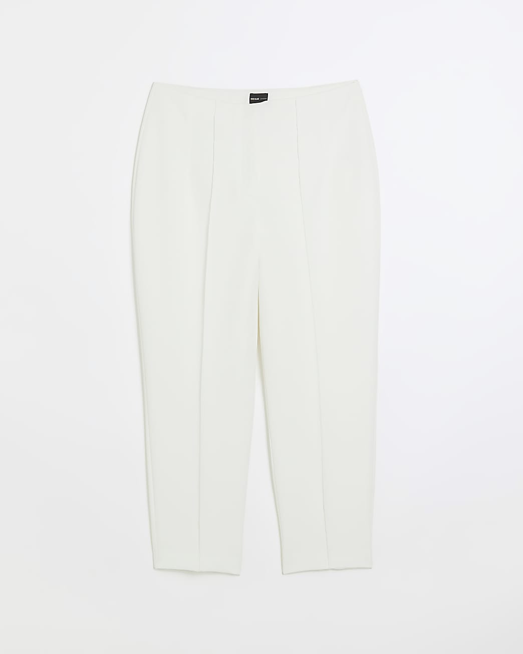 White cigarette trousers