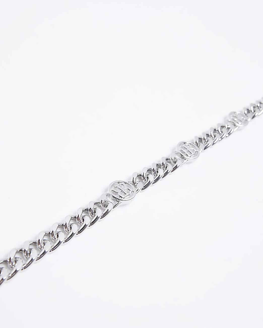 Silver colour RI chain link necklace