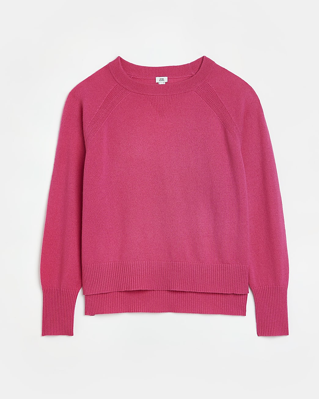 Pink cashmere long sleeve jumper