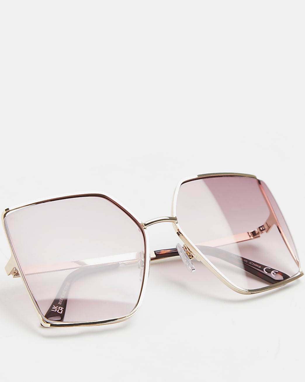 Purple oversized sunglasses