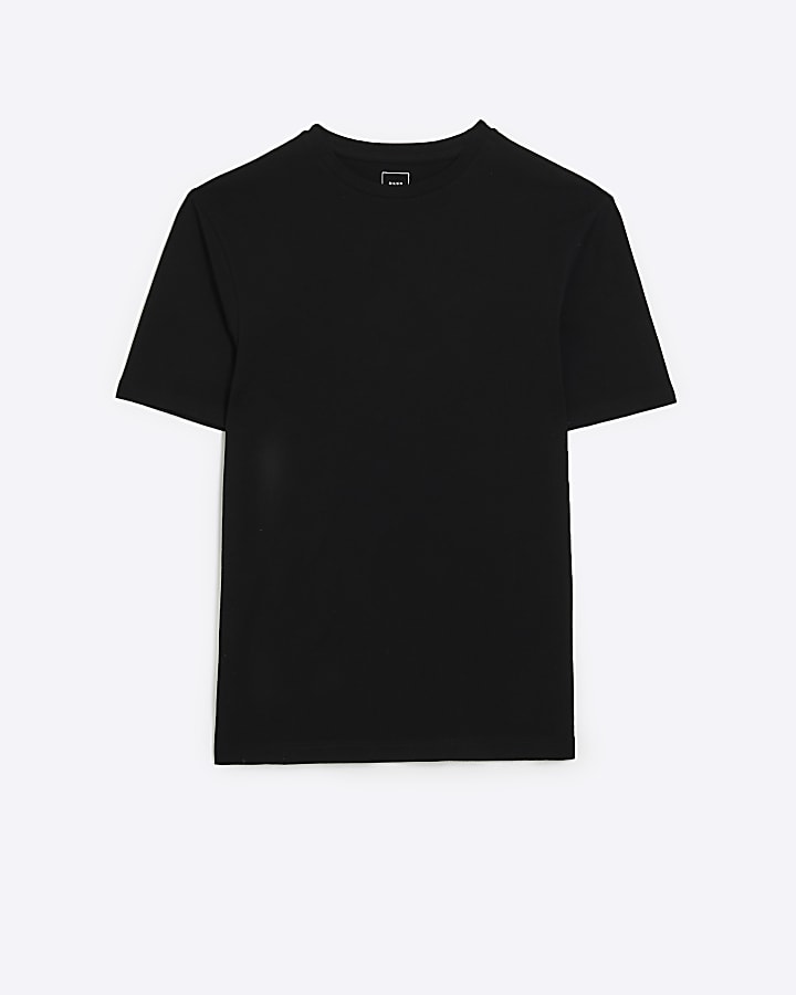 Black muscle fit t-shirt