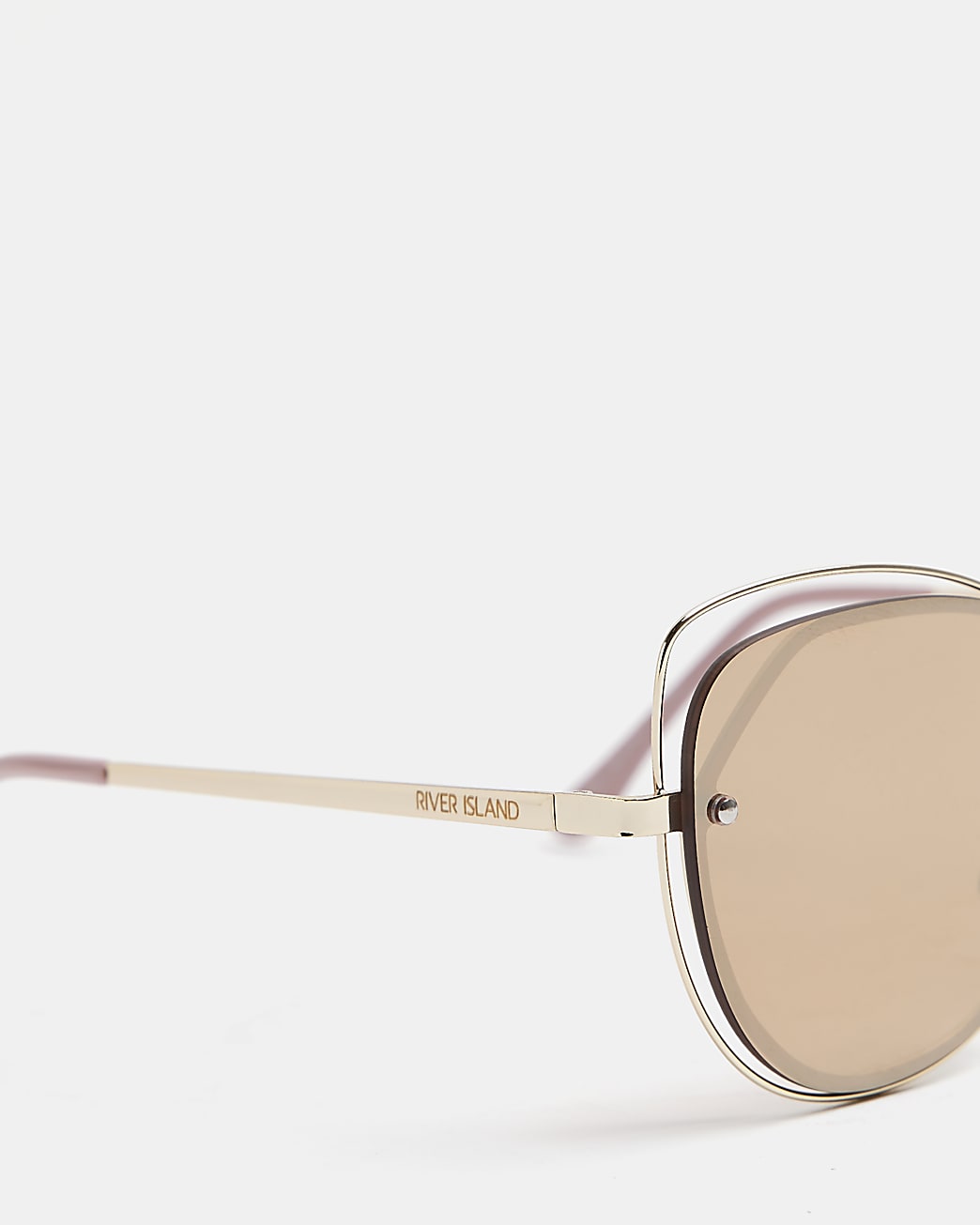Rose gold cat eye sunglasses