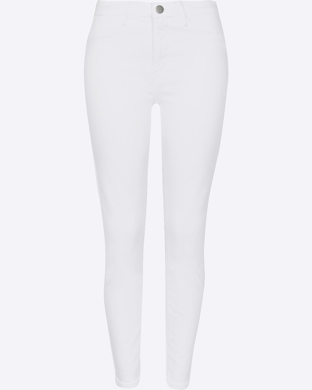 White Molly mid rise bum sculpt skinny jeans