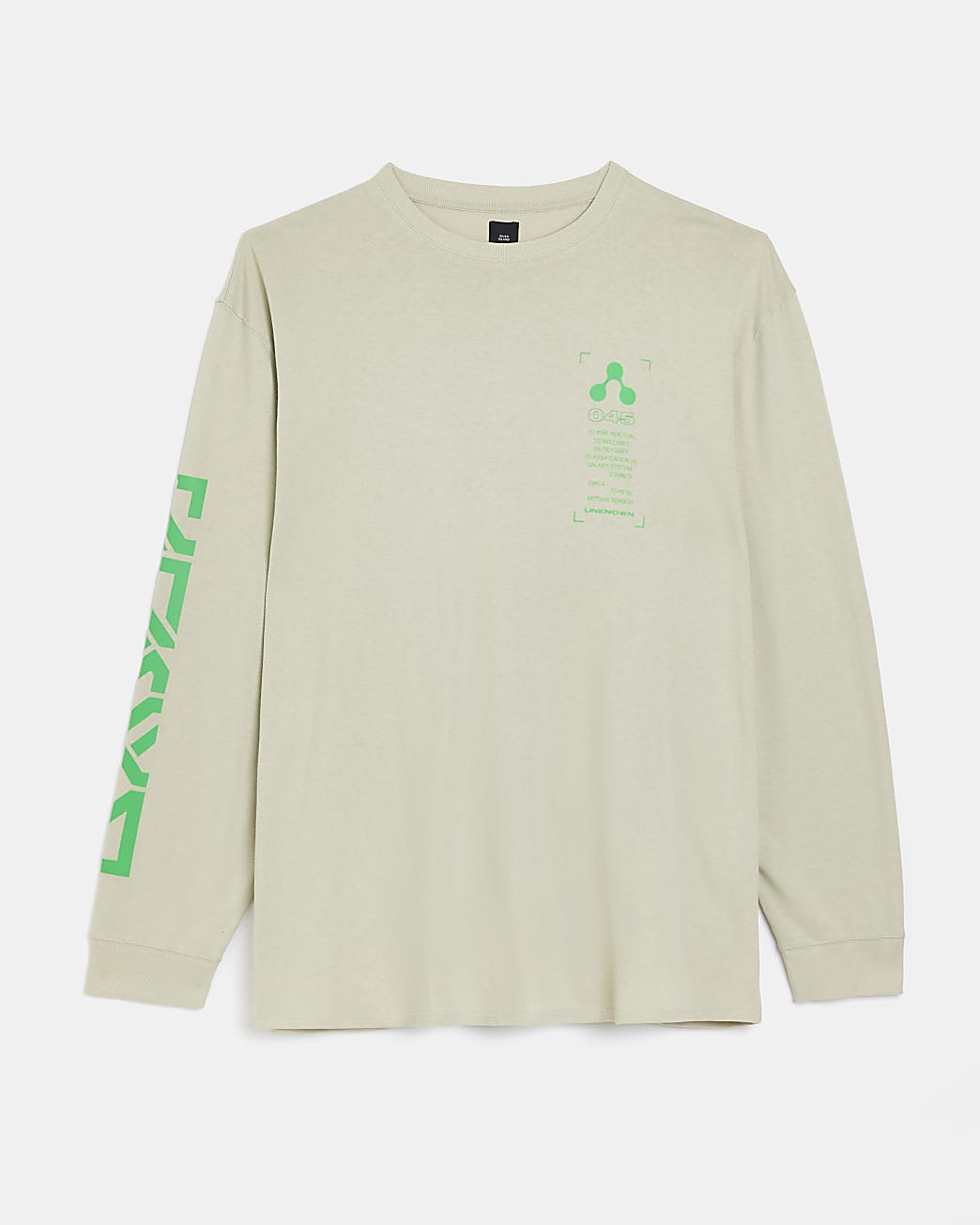 Big & Tall Ecru Graphic long sleeve t-shirt