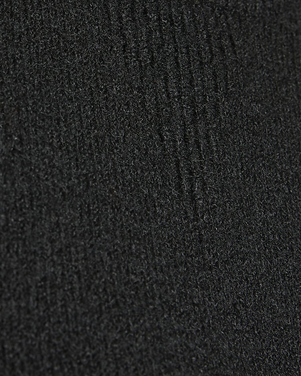 Black oversized knit jumper