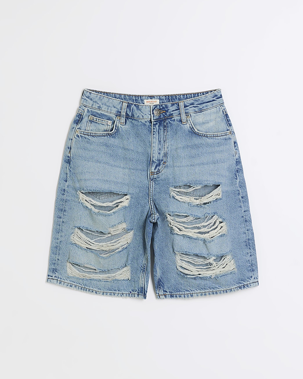 Blue Denim ripped shorts