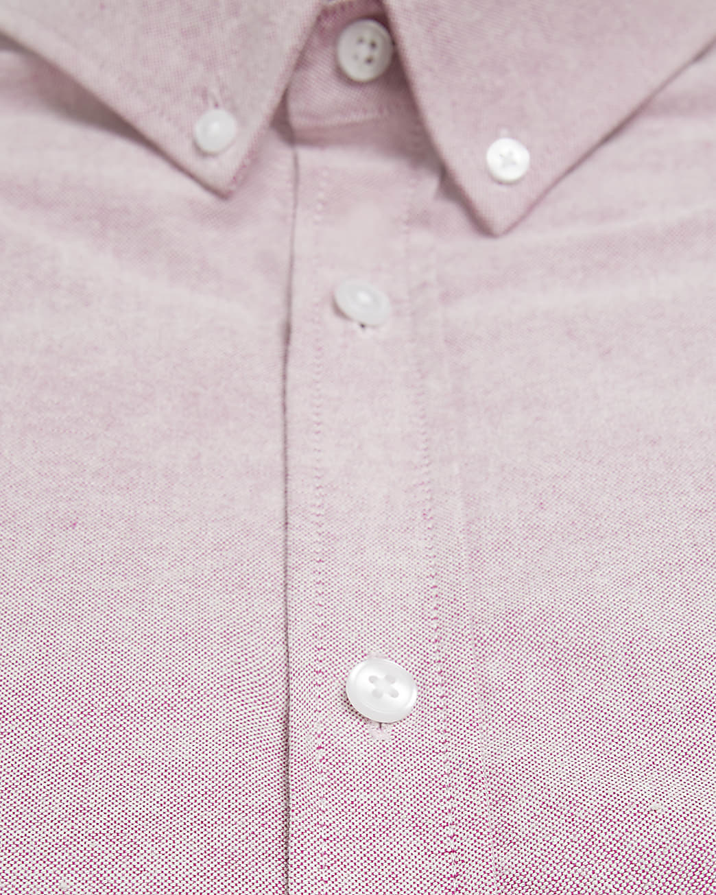Pink slim fit oxford shirt